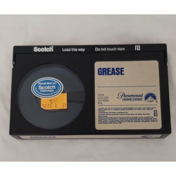 Grease Betamax 1979 Drama Action Comedy Musical Video Movie John Travolta Rare - Picture 5 of 7